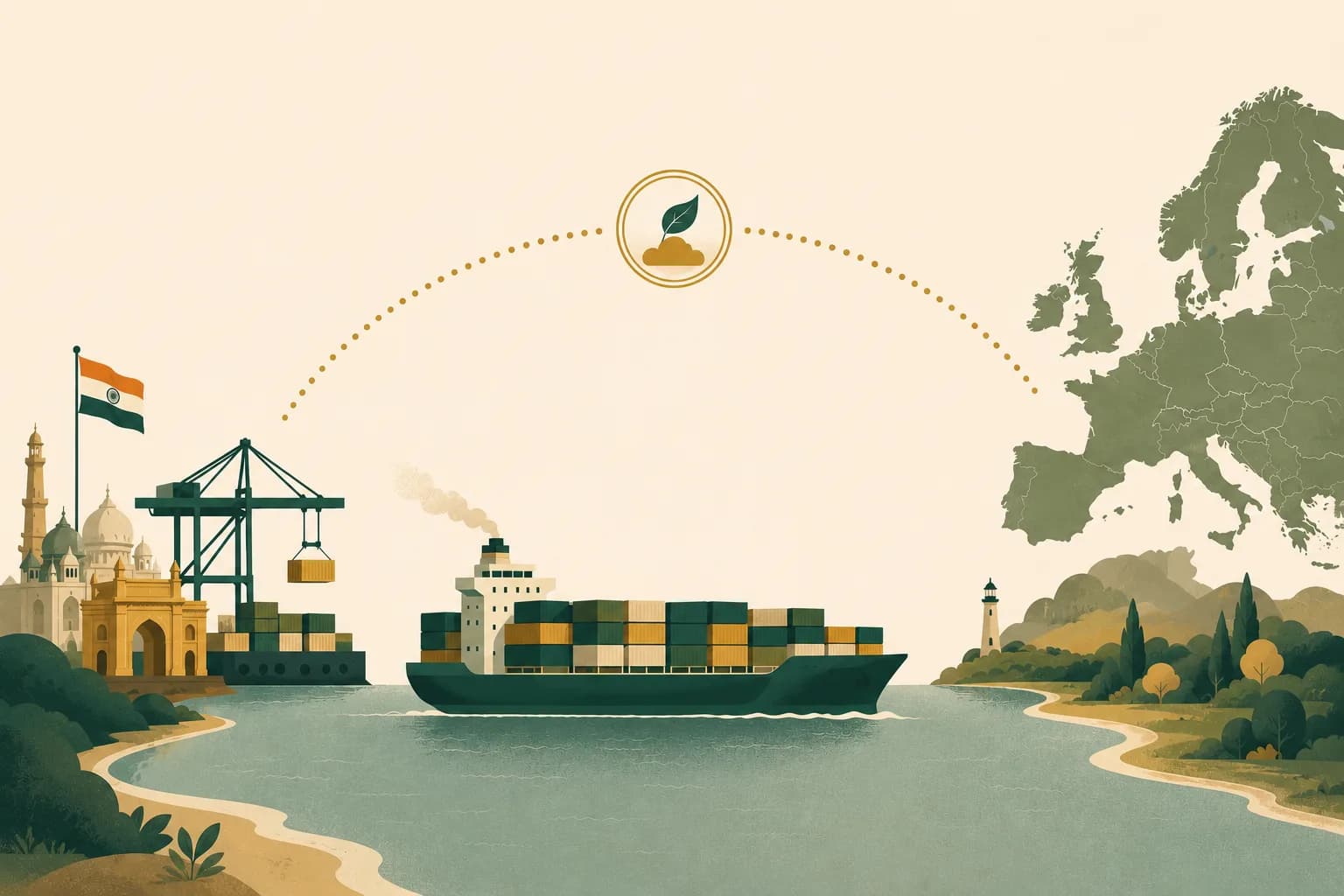 Indian exporters shipping to EU importers under CBAM — pre-verified emission data accompanies each shipment